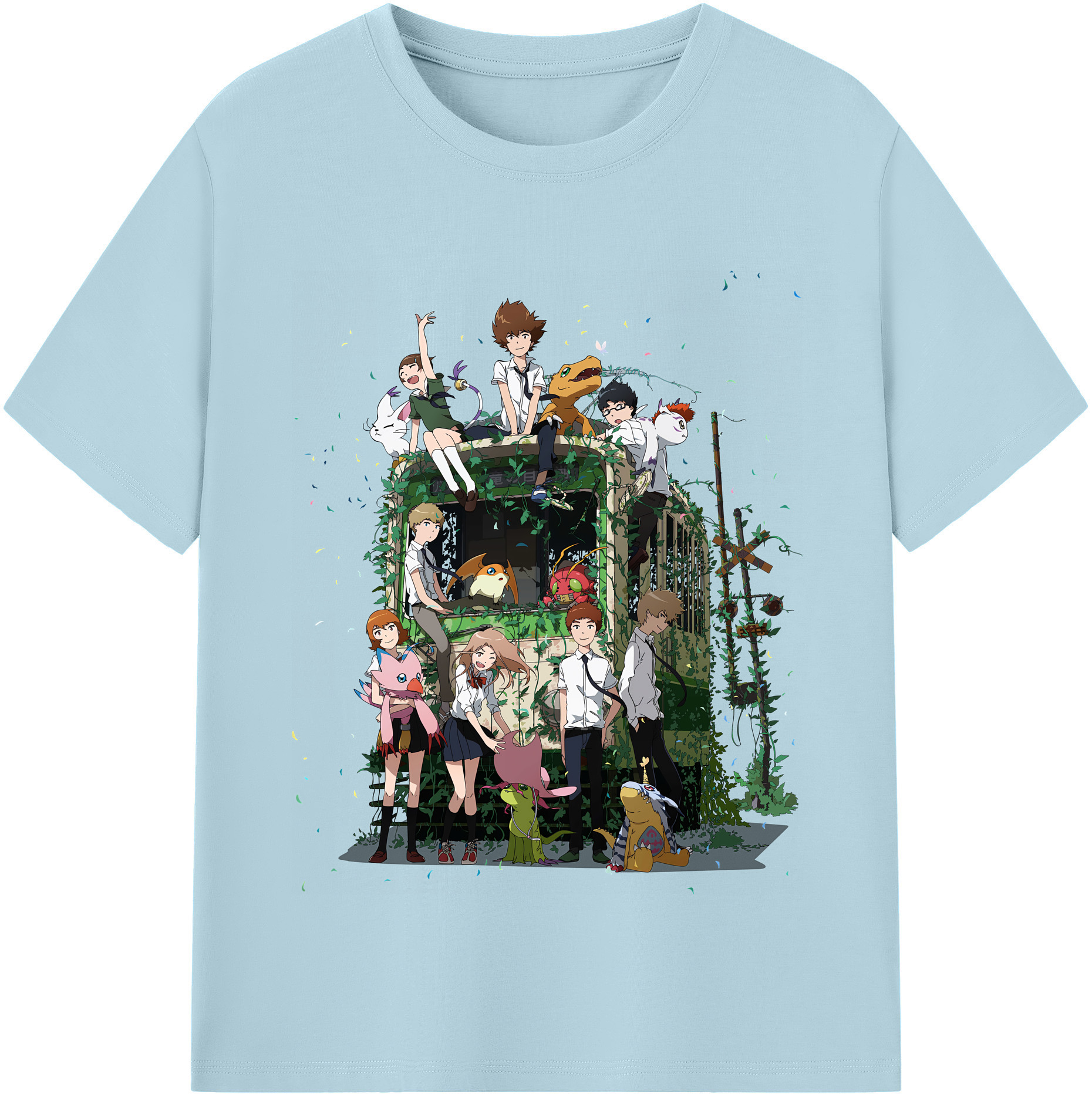 （画像用） Digimon デジタルモンスター/デジモン 綿100％半袖Tシャツ（フロントプリント）